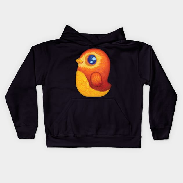 Cuckoo Bird Kids Hoodie by zoneo